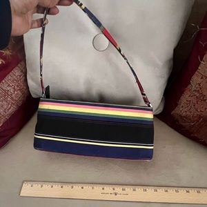 Small Multicolor Rectangular Cloth Handbag